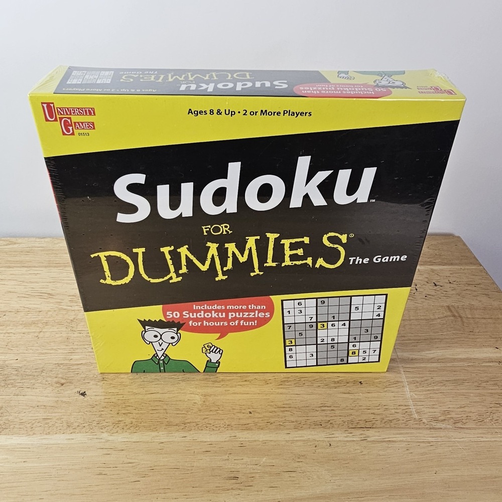 University Games Unisex One Size Board Game Sudoku For Dummies Family Fun Game‎